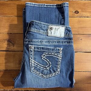 Silver Jeans Co Women 29x32 (Fits 29x31) Blue Denim SUKI Bootcut Western Cowgirl